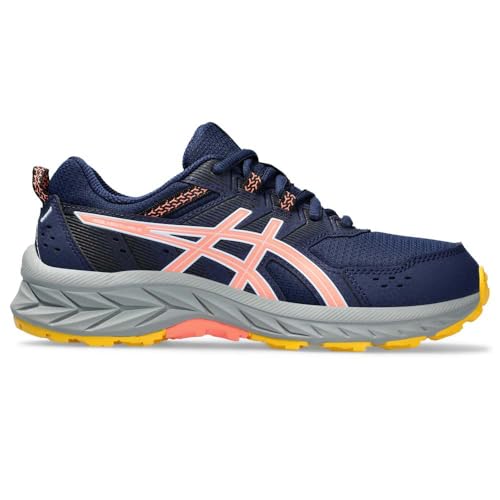 ASICS Pre Venture 9 Gs Sneaker, Blue Expanse/Sun Coral, 33.5 EU