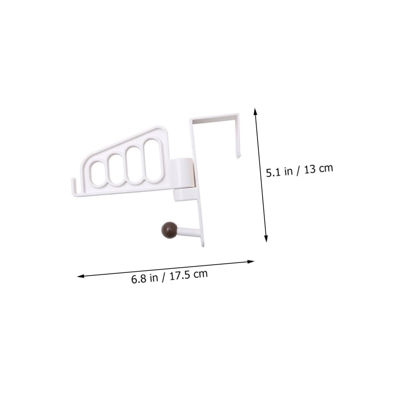 Garneck Door Hook Removable Wall Hooks Scratch-Resistant Multi-Functional for Living Room Bedroom Bathroom (1pc Door Coat Rack)