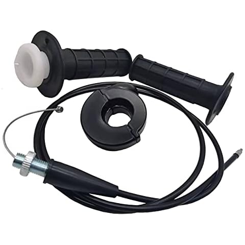 Twist Throttle Cable Housing Grips Set for Mini Pit Bike MOTOVOX MBX10 MBX11 and WARRIOR MB165 MB200 5.5HP 6.5HP196cc, for XR80 XR100 CRF70 CRF80 CRF100 Pit Dirt Motor Bike Cover