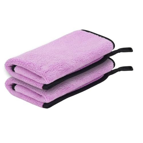 Image of Btag Microfiber Cleaning Cloth, 40x40 cms 600 GSM | Highly Absorbent,Lint and Streak Free, Multi-Purpose Wash Cloth for Kitchen,Car,Window,Stainless Steel,Silverwear(Lavender 40x40cms) Pack of 2