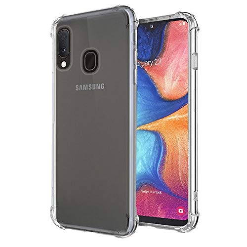 Samsung Galaxy A20e - Soft Silicone Shockproof Bumper Case Back Cover in Transparent[Air Cushion Technology]-for Samsung Galaxy A20e