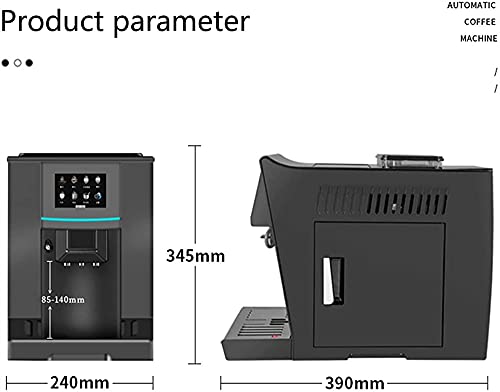 XQDY Kaffeemaschine Automatische Haushalt Kleiner Touchscreen Schleifen Integrierter Dampfpumpe Druckkaffeemaschine… – Bild 8