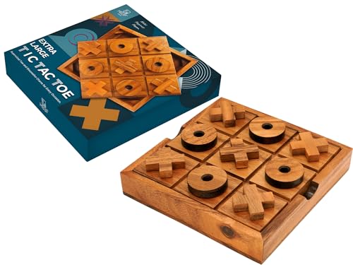 BSIRI Extra Large Tic Tac Toe Board Games - Ideal for Games, Family Games and Game Night for Adults,...
