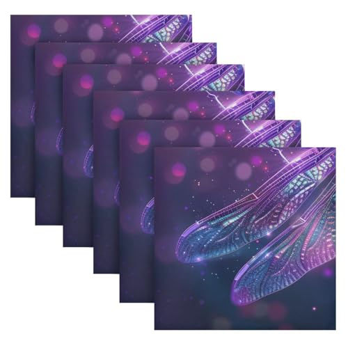 servilletas de tela multicolor cuadradas 20 x 20 in pack 6 miniatura 2