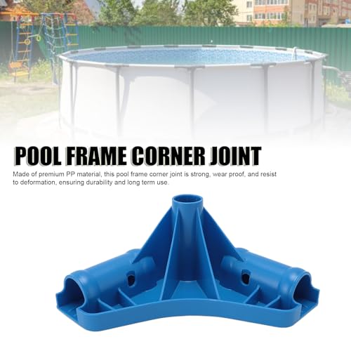Conector de esquina para estructura de piscina, junta en T reforzada de polipropileno para patas y vigas, soporte de esquina para marco de piscina miniatura 3