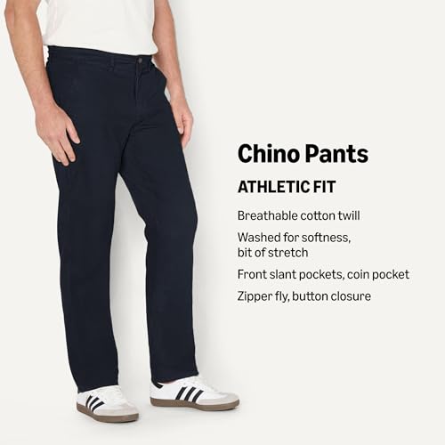 Image of Amazon Essentials Men's Athletic-Fit Chino Pants