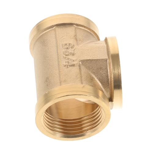 POPETPOP Copper Tee Pipe Fitting Connector Sturdy Copper Tee for Industrial Use Versatile and Easy to Install Suitable for Residential Commercial and Industrial Applications