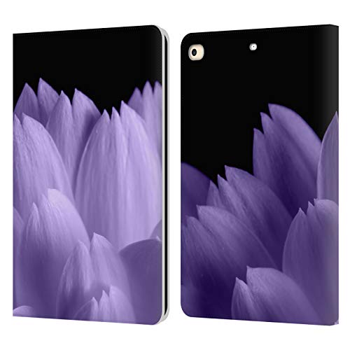 Étui Portefeuille iPad 9.7 Cuir Évite les Rayures Motif Pétales Fleurs