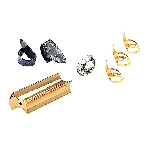 Toddmomy Finger Shield Guitar Finger Protection Fingertip Protector Guitar Splinter Ring Set