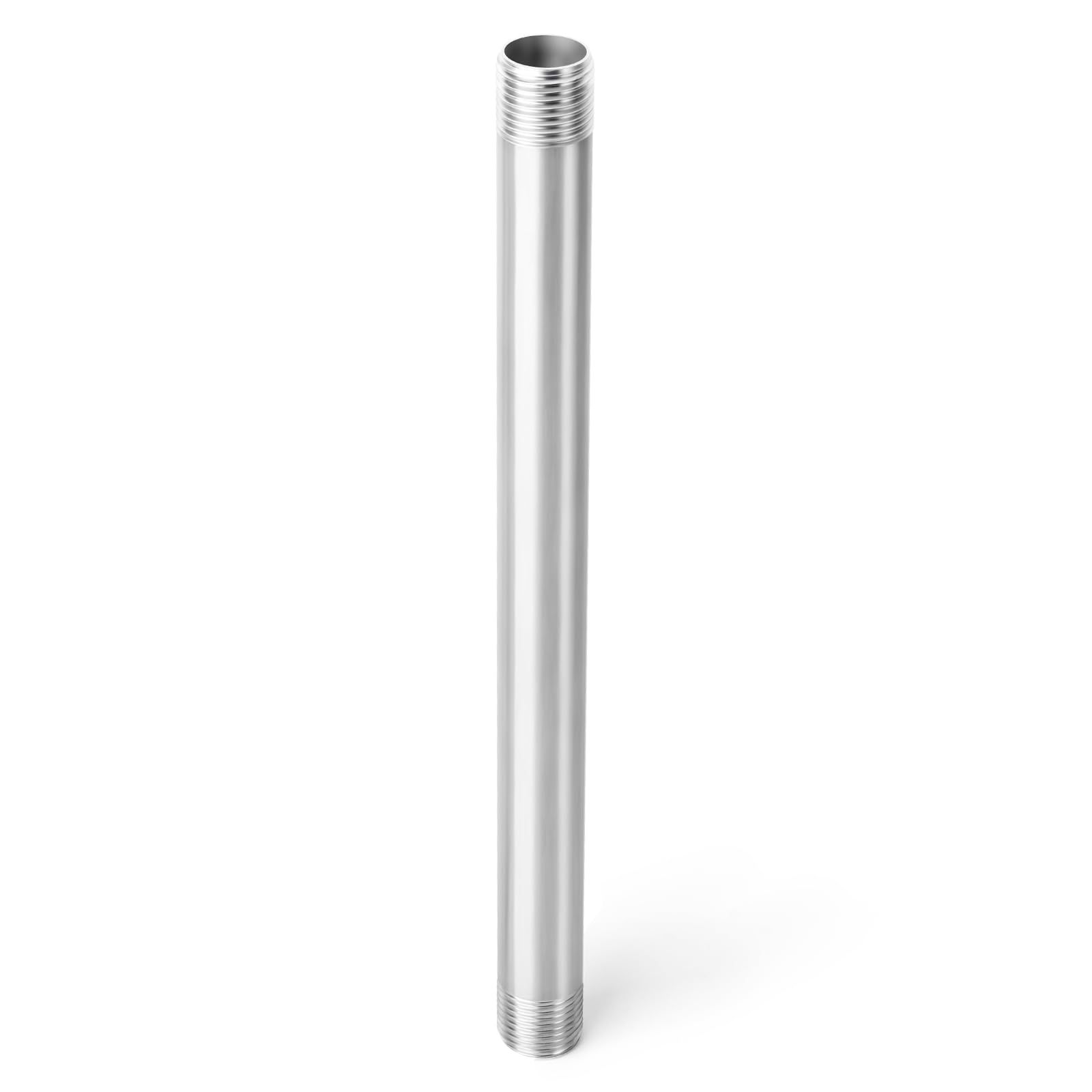 TAISHER 2 Stück Edelstahl-Rohrverschraubungen, 1/4" BSP x 1/4"BSP Außengewinde, 300mm Länge Nippel Gussrohr