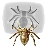 MINFEIDMS Spider Fondant Molds Halloween Spider Cake Decorating Silicone Molds For Cupcake Topper Candy Chocolate Gum Paste Polymer Clay Set Of 1