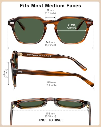 CARFIA CA5405 Italian Acetate Polarized Sunglasses — view 6