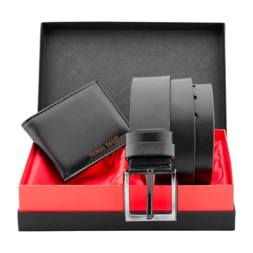 LEGAN Elegance 30020 Personalized Leather Wallet And Belt Set, Anniversary Gift For Him,Engraved Mens Wallet, Dad Birthday Gift, Fathers Day