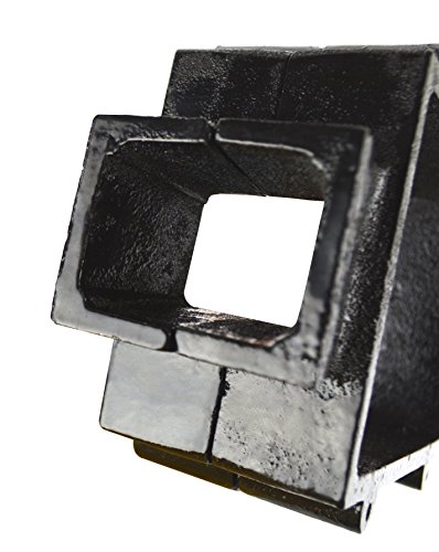 Cast Iron 2-Part Sand Casting Flask Mold Frame for Delft Clay and Petrobond Sand Casting for Jewelry Making and Metal Pouring - Thumbnail 2