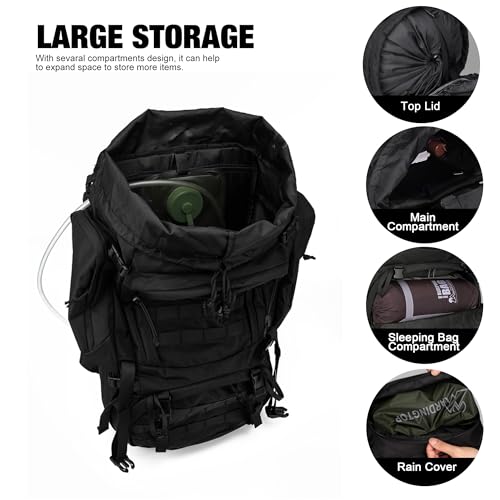 Mardingtop USHBM6226HEISE 60L Military Internal Frame Backpack thumb #3