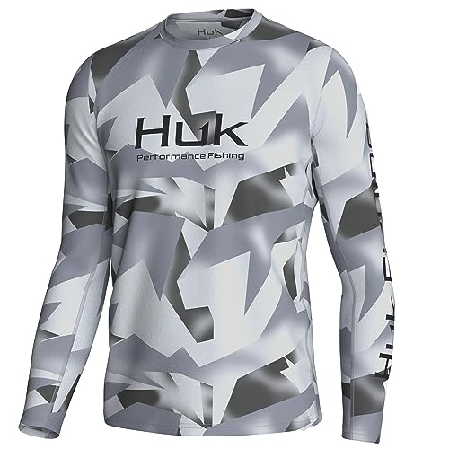 Huk Fishingフィッシングシャツ グレー ウォーターカモ M（L） 41ylsx9uJOL.jpg