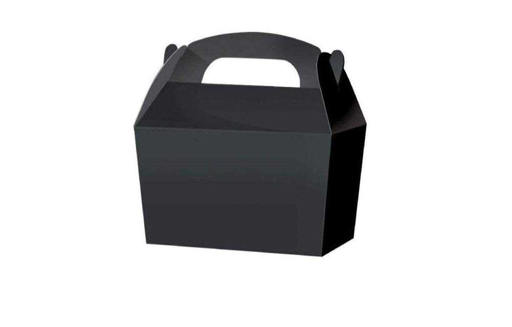 Playwrite Treat Boxes - Wedding Favour Cupcake Gift Party Box - Choose From 13 Colours (40, Black)