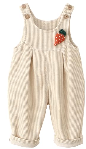 Image of Happy Chery Baby Kids Corduroy Overalls Spring Fall Winter Bib Pants Warm Suspender Jumpsuit for Boys Girls