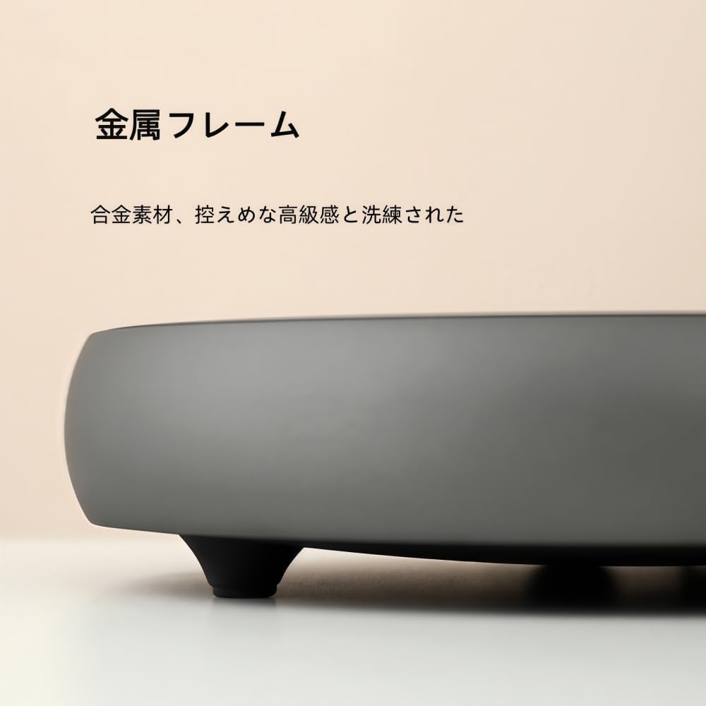 JNNJ 電気ケトルホルダー、電気セラミックティーストーブ、ティーメーカー、高級コーヒーメーカー、モカポット、個人用オフィス/旅行用