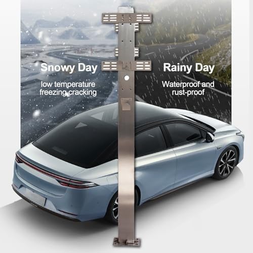 Outdoor Electric Vehicle Charging Station, High Corrosion Resistance EV Charger Pedestal for New Energy Vehicles