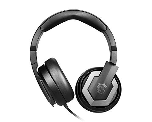 Image of MSI Immerse GH61 Gaming Hi-Res Vitrual 7.1 Surround Sound with Built-in ESS DAC& AMP Gaming Headphone - Black