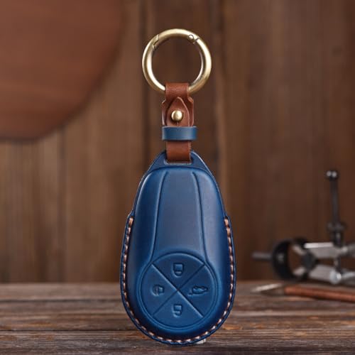 Funda de cuero para mando de coche NIO con protector y estuche 2