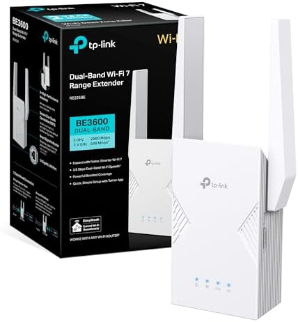 TP-Link RE225BE Repetidor de Doble Banda Wi-Fi 7 Amplificador, Wi...
