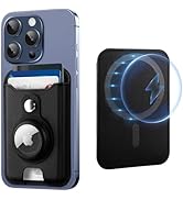 TopMade for Magsafe Wallet with AirTag Holder, Magnetic Wallet Card Holder for iPhone 15, iPhone ...
