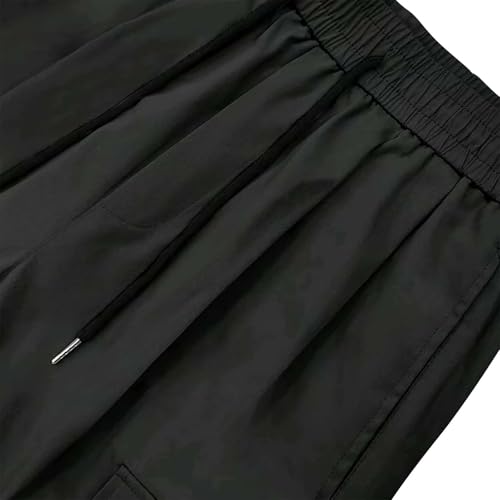 Baggy Cargo Pants for Men Fashion Parachute Loose Sweatpants with Pockets Oversized Y2K Wide Legs Trousers Hiking3