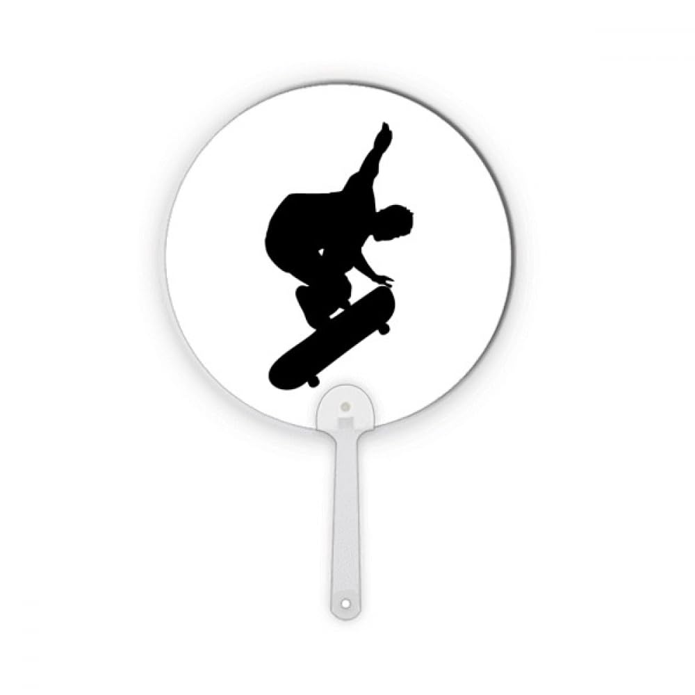 Décoration de skateboard joueur acrobatique en plastique rond pour bureau
