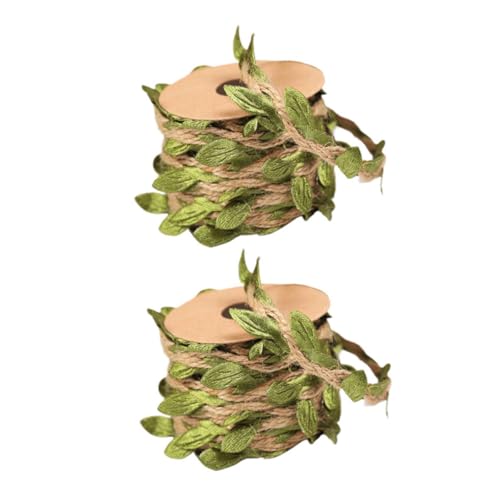 Beaupretty 2 Rolos De Simulação Folhas Corda Quartos Cama DIY Gato Agarrar Coluna Corda Natural Deco