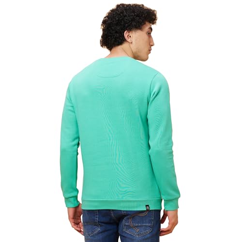 Image of Being Human White Regular Fit Round Neck Long Sleeves Men's Sweatshirt Clothing
