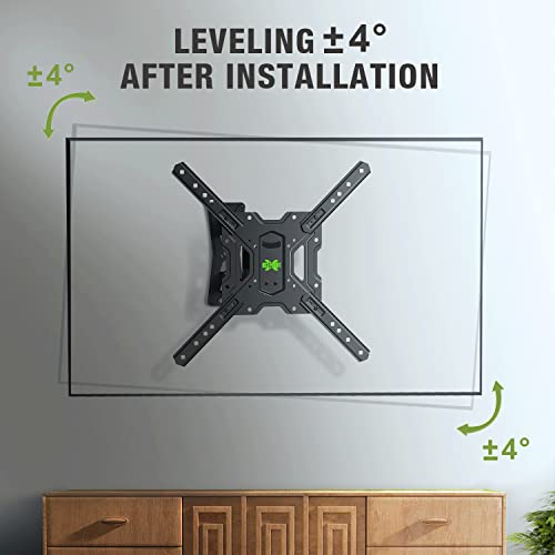 Usx Mount Full Motion Tv Mount, Swivel Articulating Tilt Tv Wall Mount For 26-55" Led, Oled, 4K Tvs, Tv Bracket Wall Mount With Vesa 400X400Mm Up To 60Lbs, Perfect Center Design -Xmm006-1 #TOP3