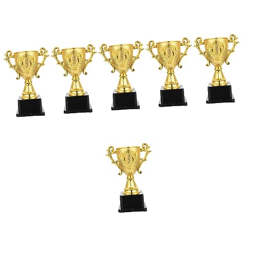 Sosoport 6 Pçs Recompensa Festa Estande De Futebol Apreciação Vencedor Partidoscm Copos Dourados Fes