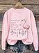 Maxmai Vintage Wrinkles Only Go Where Smiles Have Been Sweatshirt Long Sleeve Casual Crewneck Fashion Sweatshirts for Women Pink