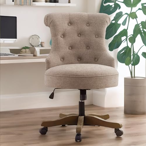 HUIMO Chenille Swivel Desk Chair