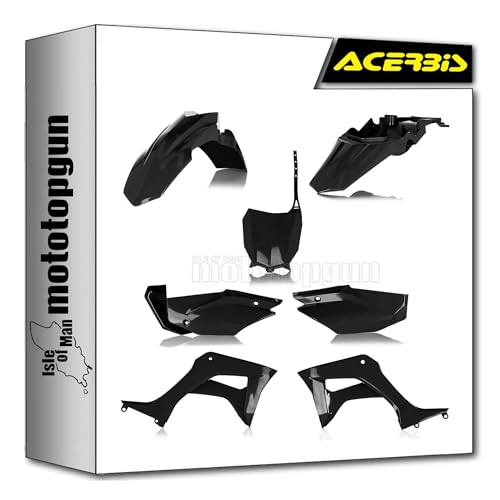 Kit cache carenage noir Acerbis 0024606.090 pour relooker votre Honda CRF 110F de loisir