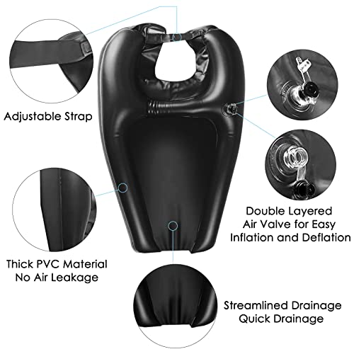 Bbkon Inflatable Hair Washing Tray, Portable Shampoo Bowl With Waterproof Shampoo Cape For Handicapped, Bedridden, Seniors, Pregnant, Injured, Wheelchair Person Lightweight Hair Washing Sink #TOP26