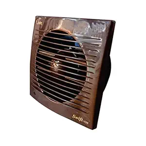 Oswim SWIFT Axial (HI-SPEED) Exhaust Fan WITH GRILL ABS (SLIM TYPE) | Suitable for Bathroom and Toilet | For Circulating Cool AC Air In Adjacent Room (brown, 5 inch (125mm))