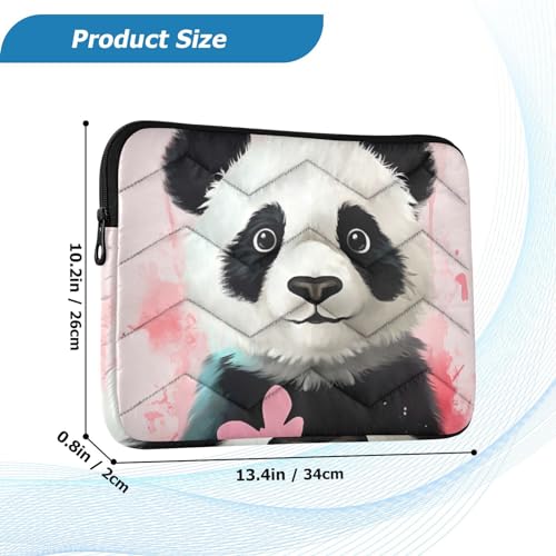 Funda para portátil rosa panda 13-14 pulgadas impermeable miniatura 3