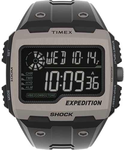 Timex Men's Expedition Grid Shock 50mm Quartz Resin...