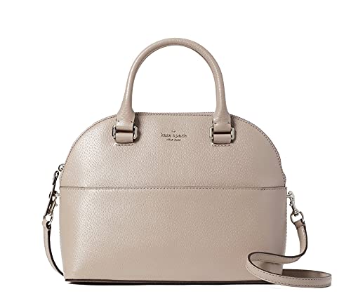 Kate Spade Grove Street Carli Leather Crossbody Bag Purse Satchel Shoulder Bag (Muted Taupe)