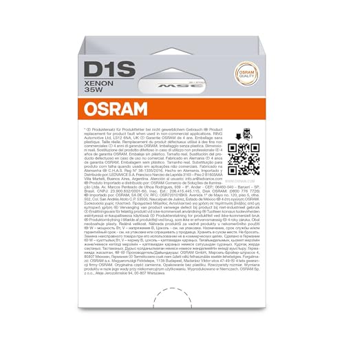 OSRAM XENARC ORIGINAL, D1S, reflektory ksenonowe, 66140-1HB, 1 lampa