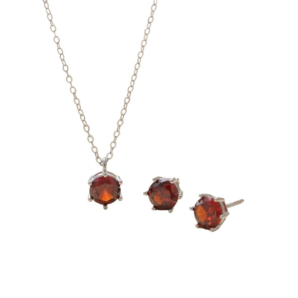 Schmuckset Silber Juwelen Set Für Frauen, Zirkoni-Pendant und Gekreutzigte Studienohrringe für Hochzeit oder Brautkinder, Weihnachts-Geschenke für Frauen