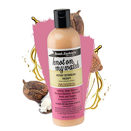 Aunt Jackie's Curls and Coils Knot On My Watch Instant Hair Detangling Therapy for Natural Curls, Coils and Waves, Enriched with shea Butter, 16 oz - Image 6