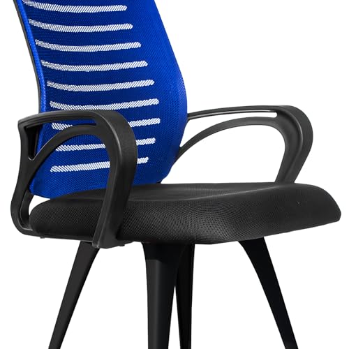 Image of ROSE Elite | 3 Years Brand Warranty | Ergonomic Office Chair, Study, WFH, Revolving, Rolling, Desk, Task, Laptop, Student Chair (Blue, Elite MB Reception)