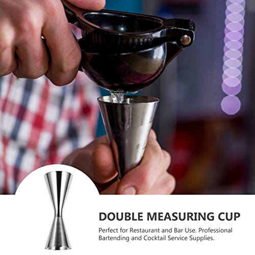Coqueteleira dupla Hemoton Coquetel Jigger de Aço Inoxidável Estilo Japonês (30/60ml)
