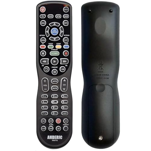 Anderic Universal for Panasonic TVs (Pre-Programmed) 4-Device Universal with Backlight and Learning - Universal Remote Control (RR0777S)
