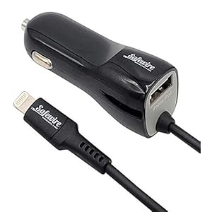 Apple Certified iPhone Car Charger – Ultra Durable 4ft Coiled Lightning Cable – 3.4 Amp Rapid Power – iPhone 13 12 11…