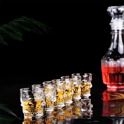 Image of WRINGO Shot Glass for Espressos, Spirits & Liquors,Whiskey, Vodka Shot, Tequila Shot, Wine Tasting, Cocktail Pour, Bar Accessory & Home Decor Parties Glasses Set of 6 (WR-05)